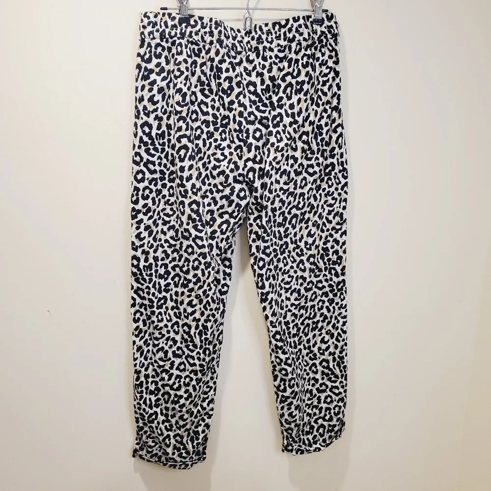 J crew Cheetah animal print Casual ankle length pants size 10